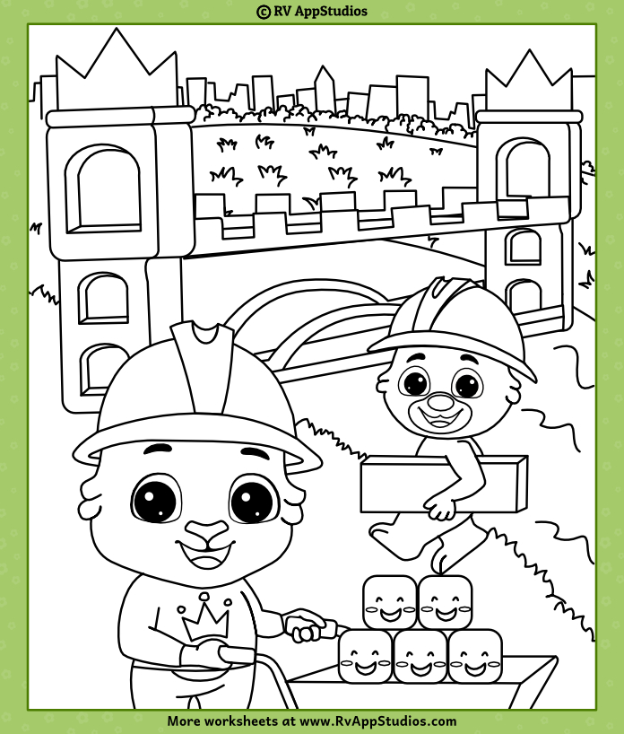 Free printable for kids to color and paint nursery rhyme coloring page to download