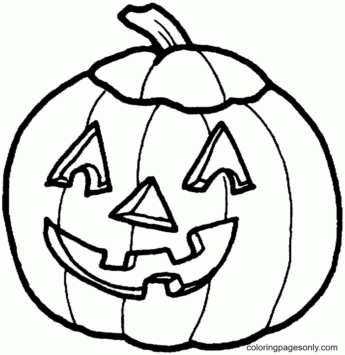 Halloween pumpkin coloring pages printable for free download