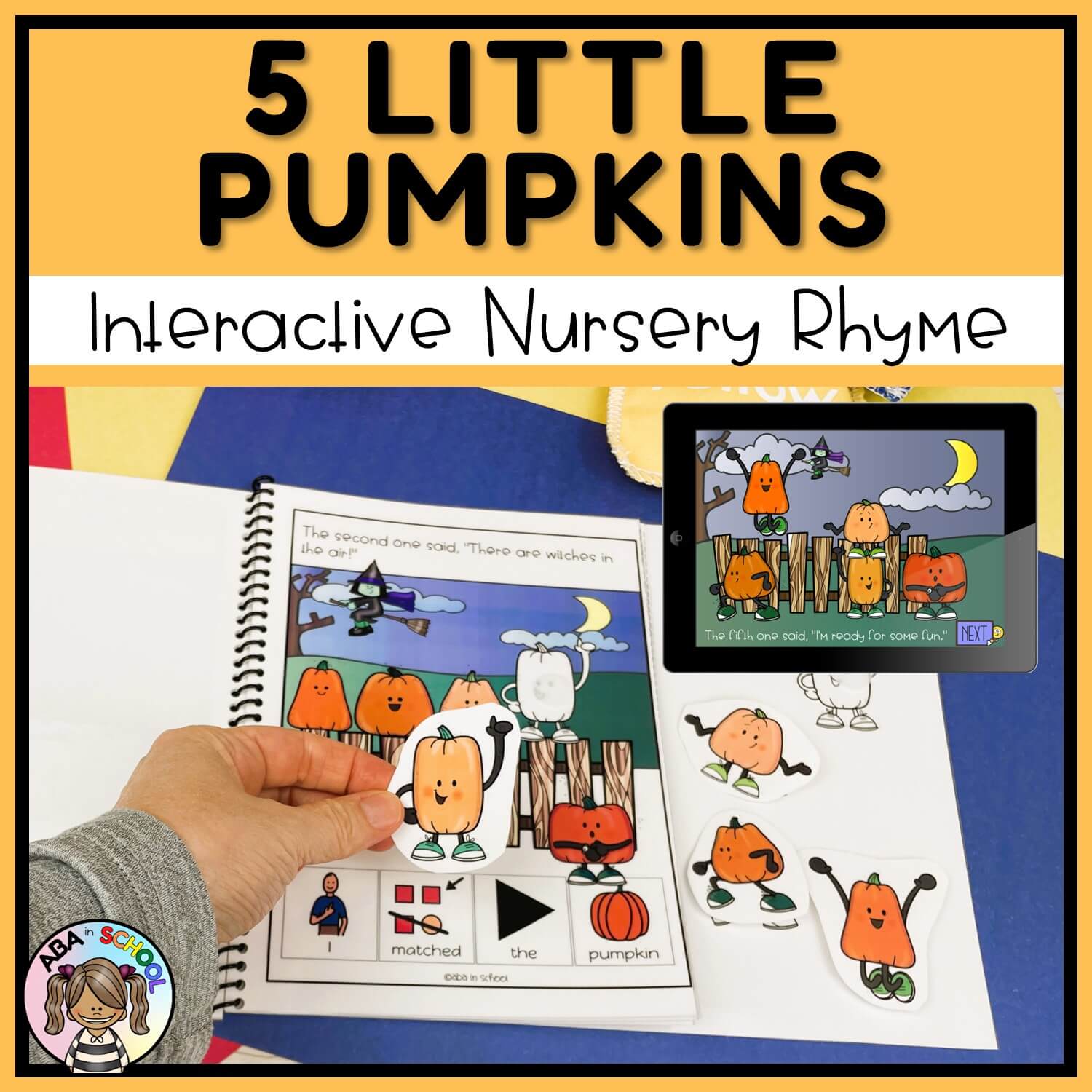 Little pumpkins nursery rhymes adapted book preschool special education