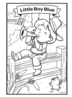 Nursery rhymes free coloring pages