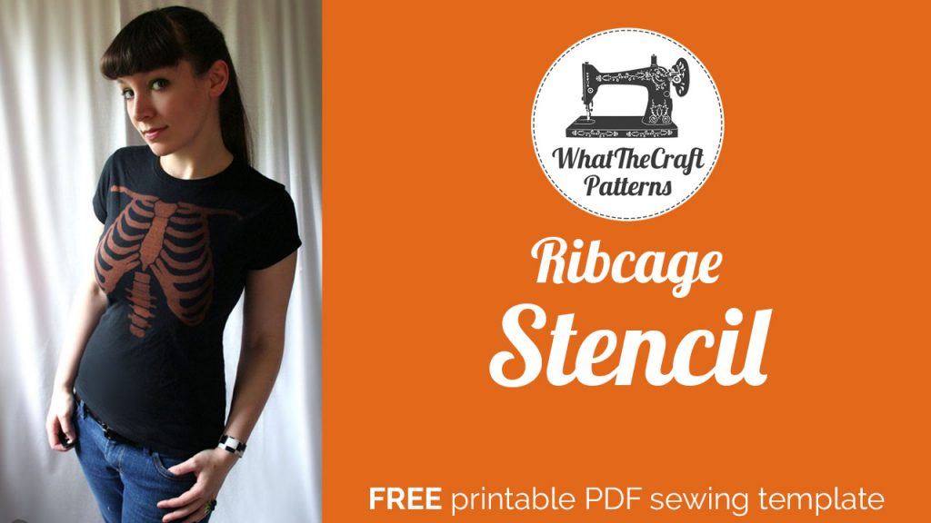 Free skeleton ribcage stencil â