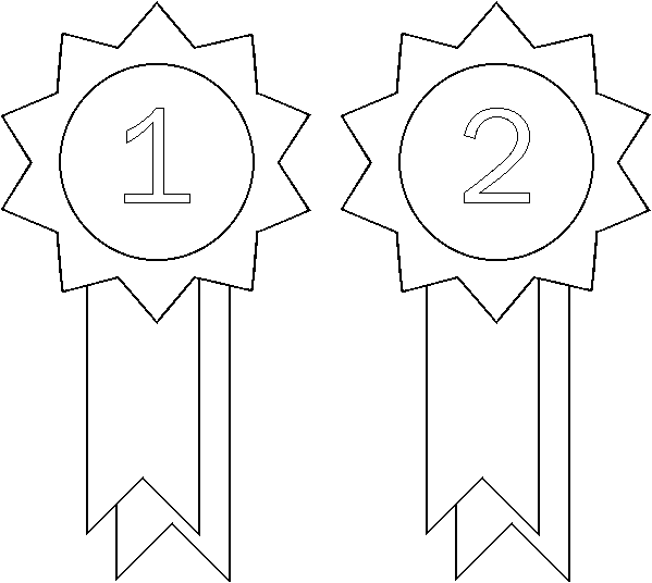 Best award ribbon coloring pages for kids