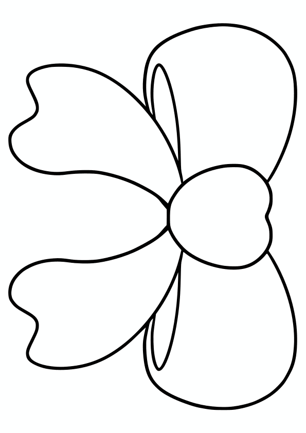 Ribbon drawing for coloring page free printable nurieworld