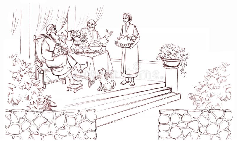 Parable lazarus stock illustrations â parable lazarus stock illustrations vectors clipart