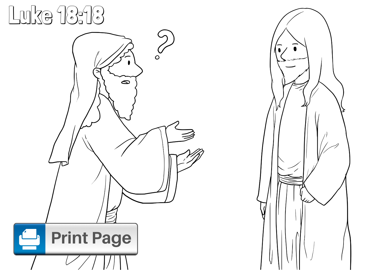 Jesus and the rich young ruler coloring pages for kids â connectus