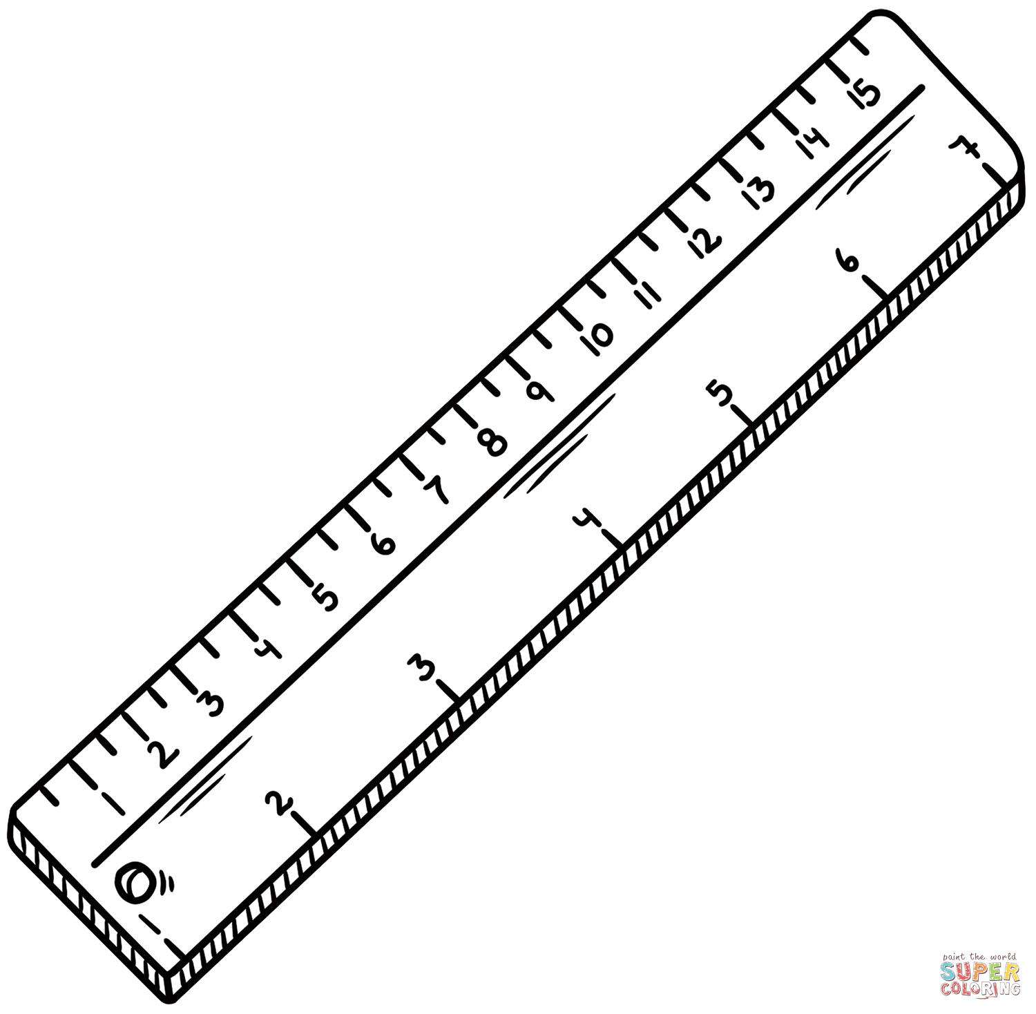 Ruler coloring page free printable coloring pages