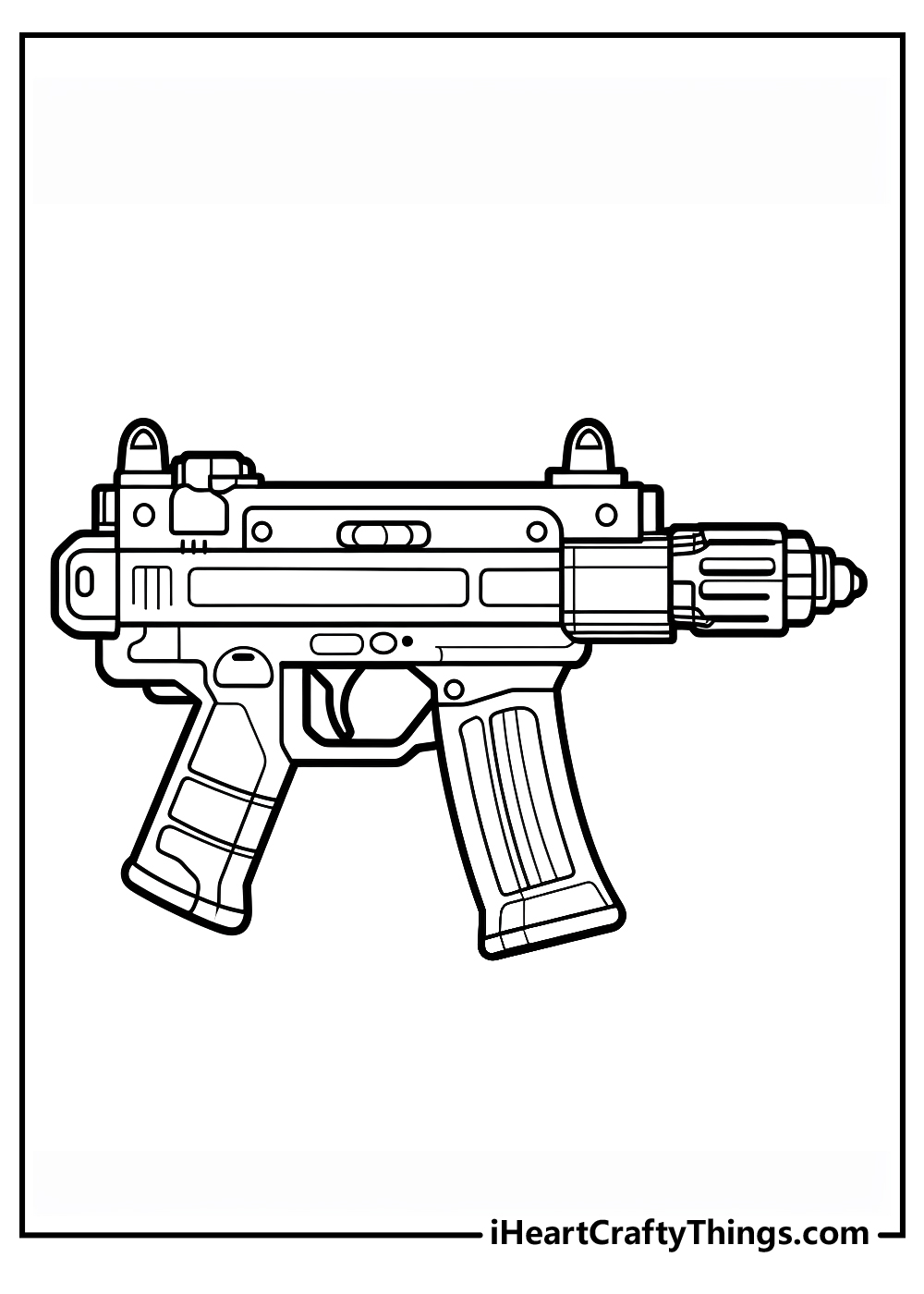 Nerf gun coloring pages free printables