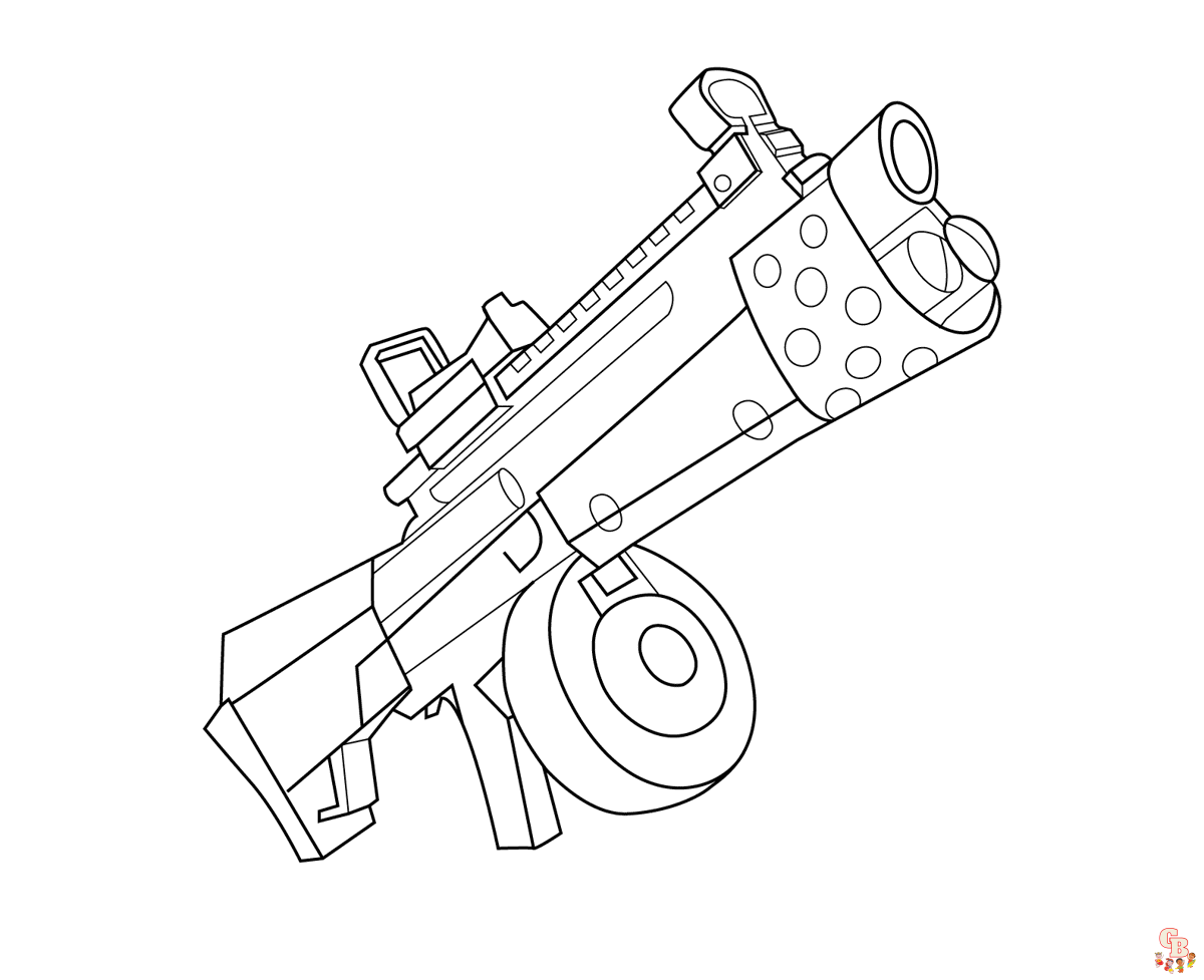 Printable guns coloring pages free for kids and adults