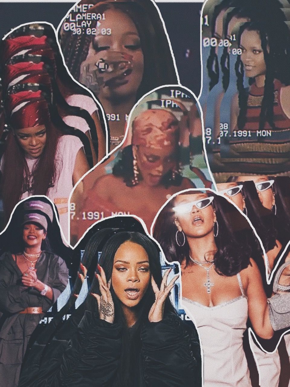 Edit of badgalriri rihanna celebrity wallpapers black girl aesthetic