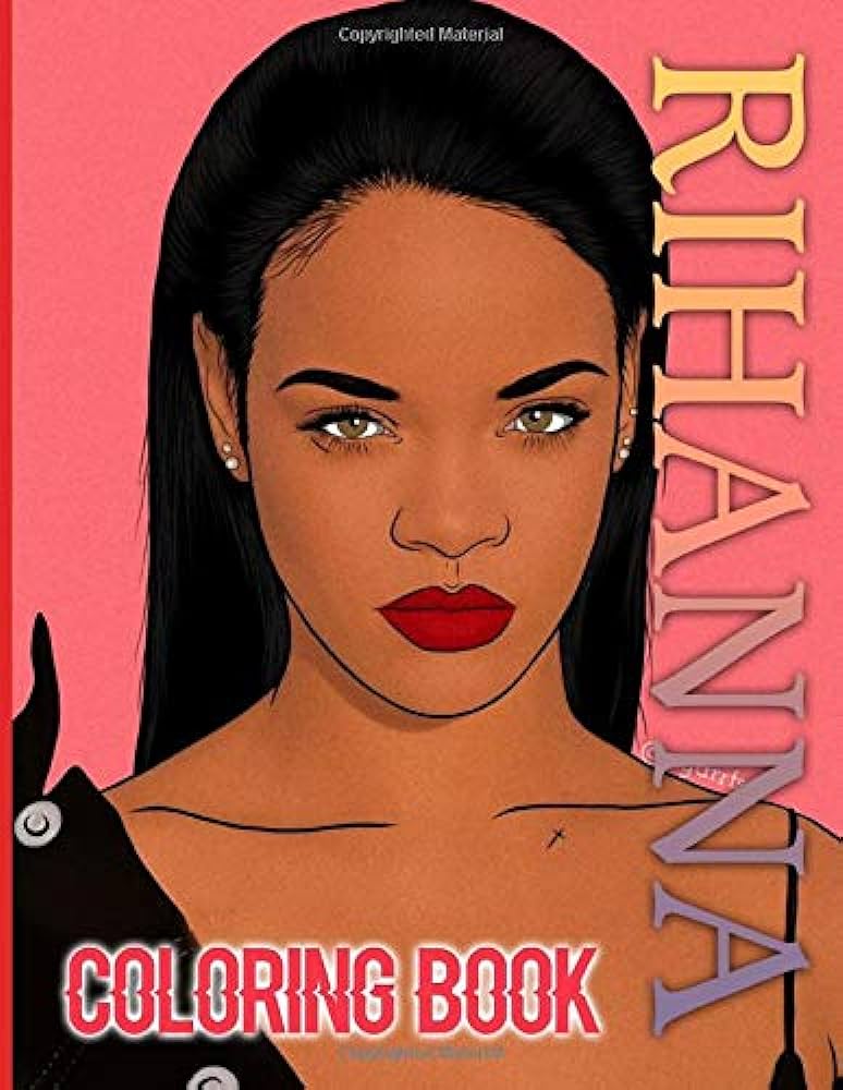 Rihanna coloring book unofficial rihanna coloring books for adults tweens relaxing activity pages george marco books