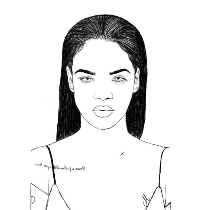 Rihanna drawing rihanna drawing drawings coloring pages