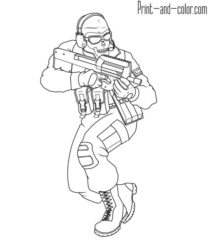 Free call of duty coloring pages for kids and adults