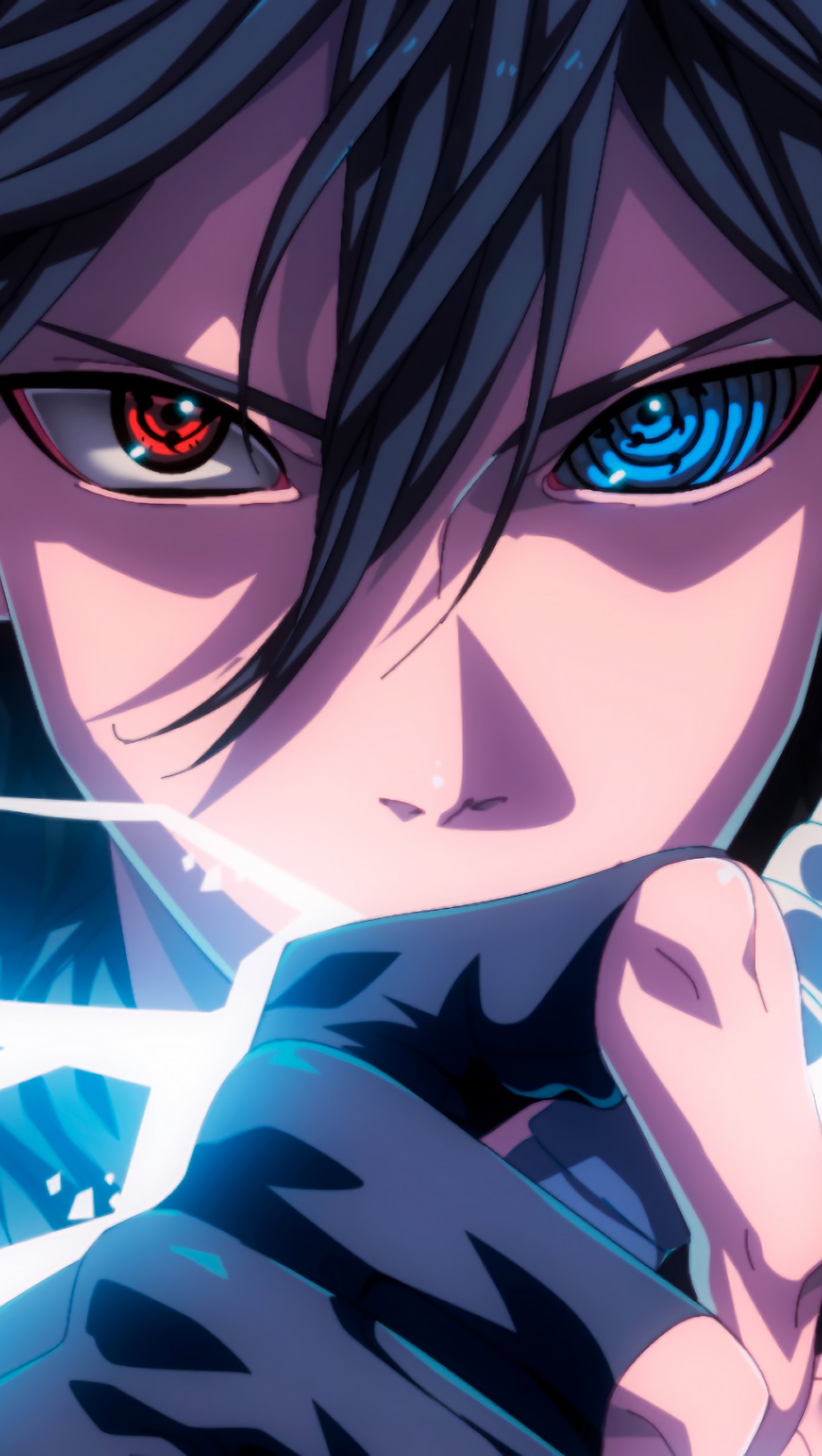 Sasuke sharingan rinnegan eyes lightning anime wallpaper k ultra hd id