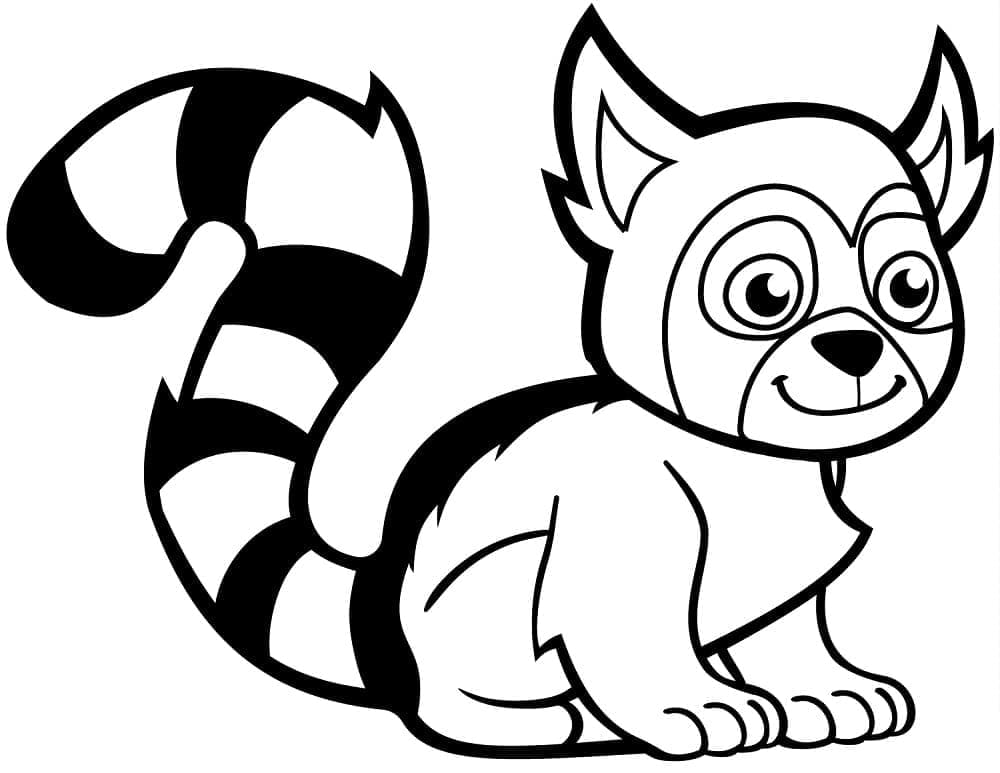 Lemur coloring pages