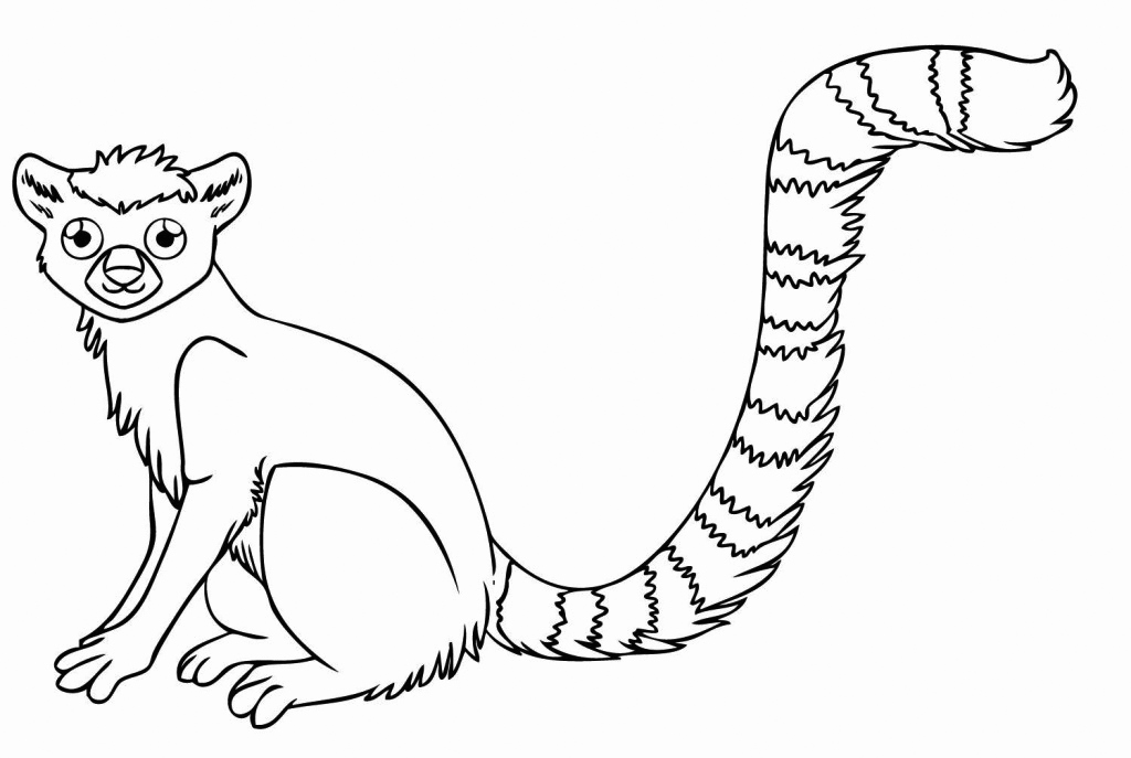 Lemur coloring pages