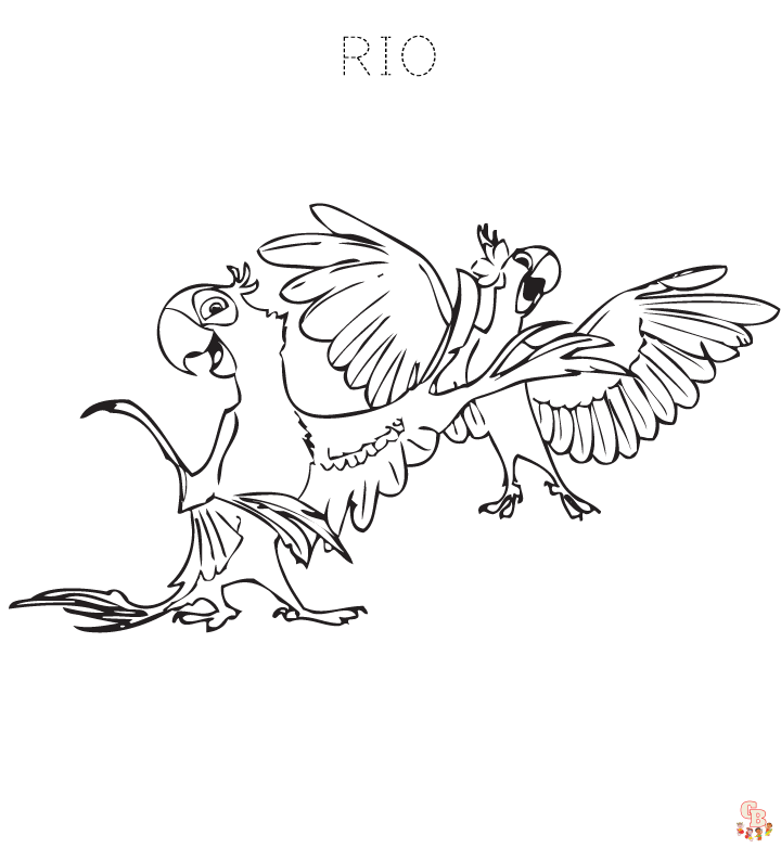 Printable rio coloring pages free for kids and dults