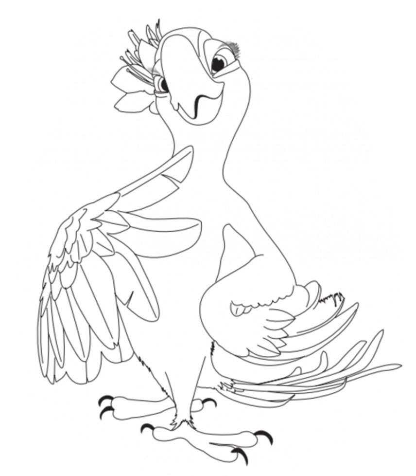 Kids under rio coloring pages