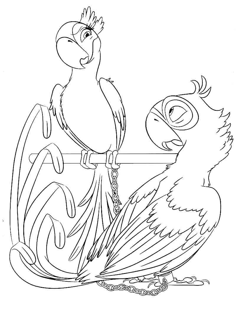 Rio and rio coloring pages