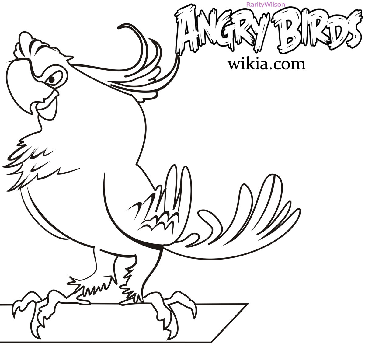 Angry birds rio coloring pages team colors