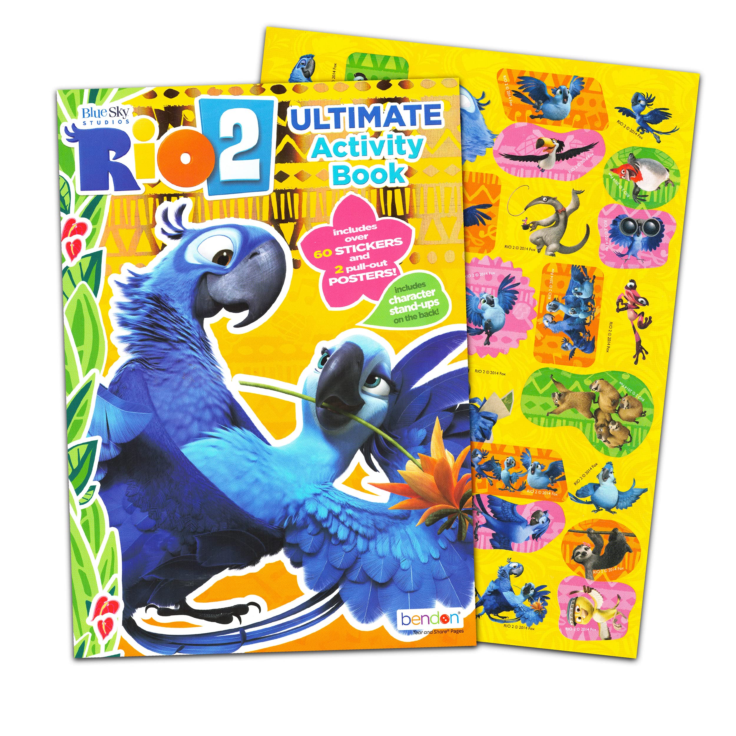 Rio coloring and activity book ultimate set rio coloring book with games puzzles coloring activities and rio stickers rio party supplies buy online at best price in