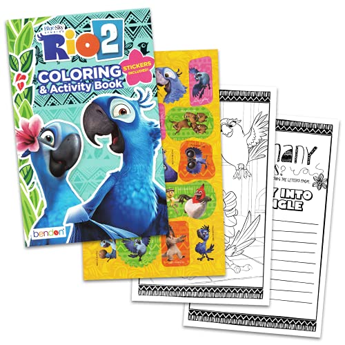 Rio coloring and activity book set bundle with rio coloring and â