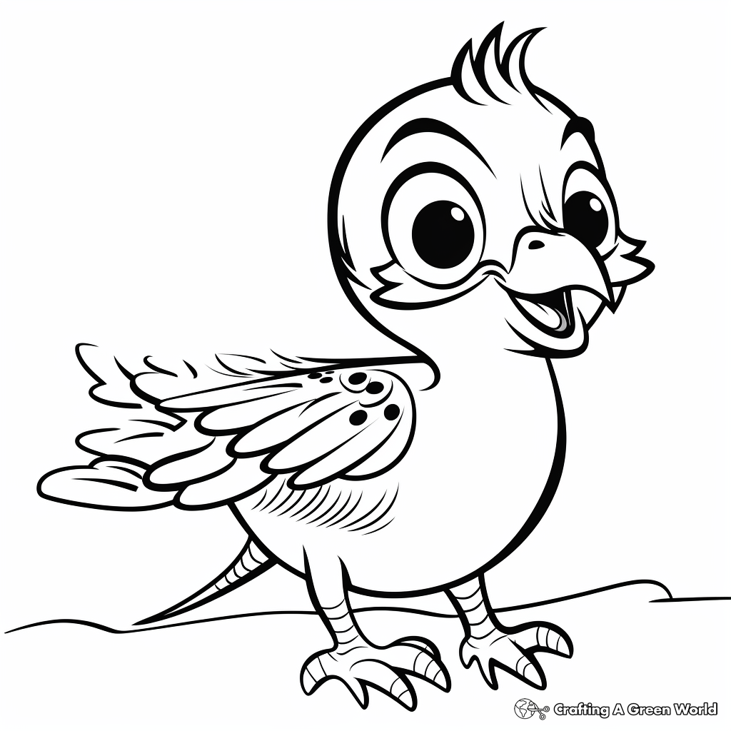 Pheasant coloring pages