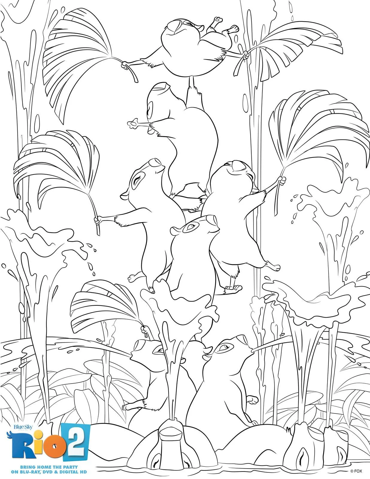 Rio coloring pages to download part