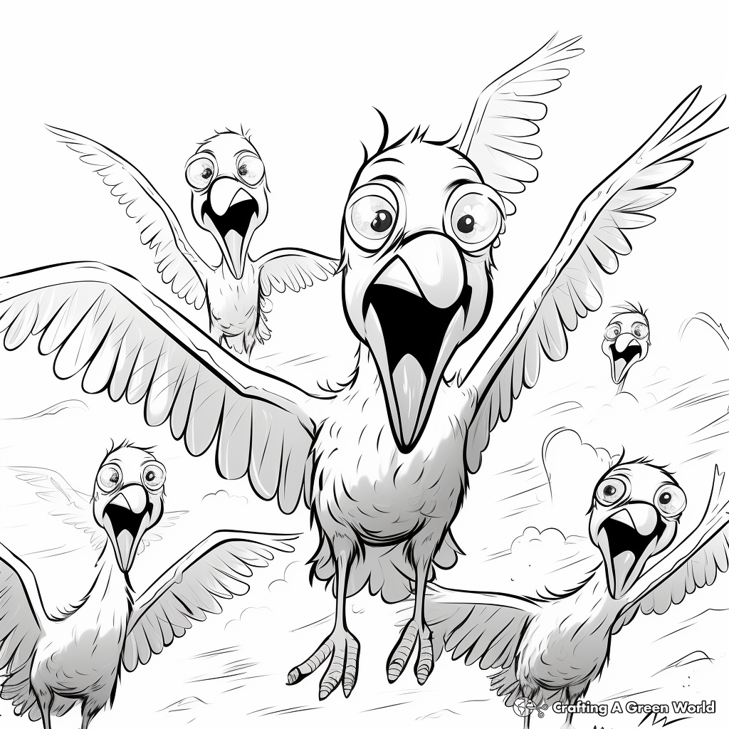 Vulture coloring pages