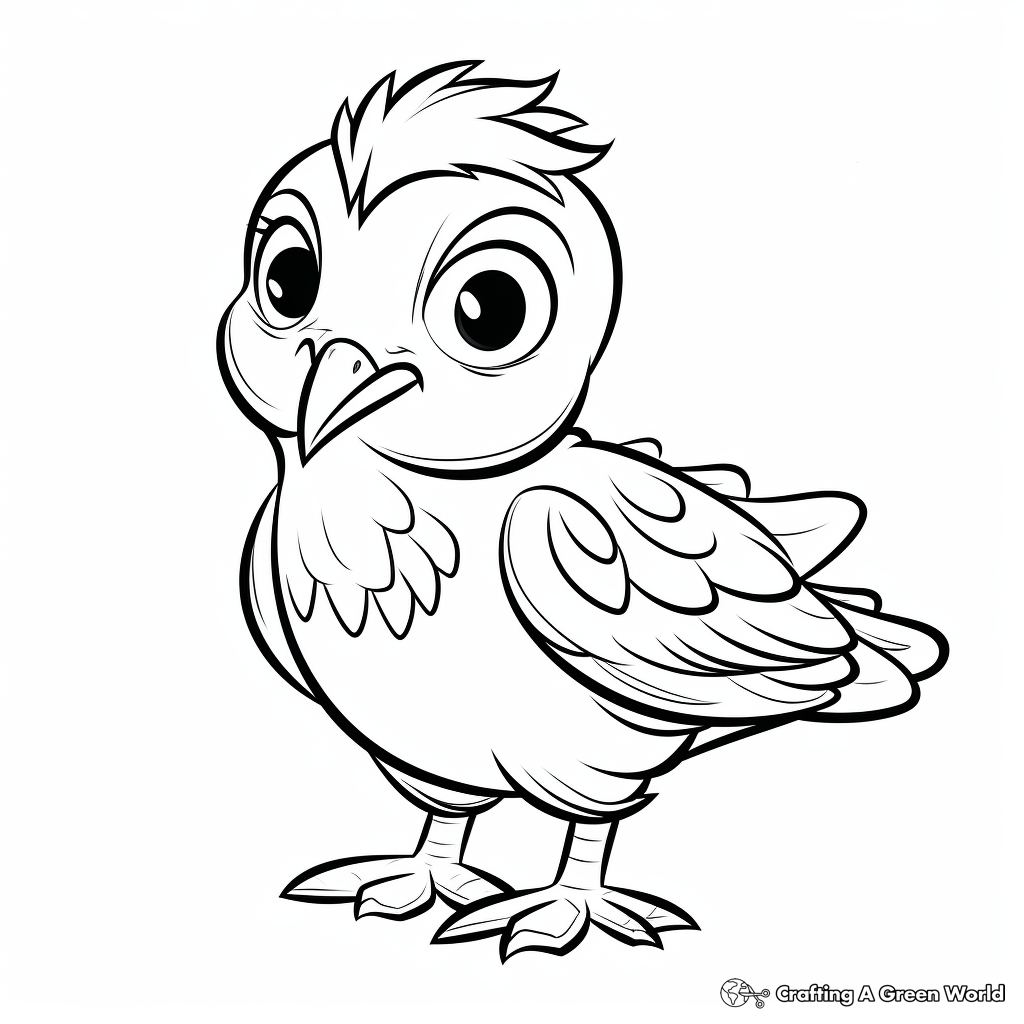 Pigeon coloring pages