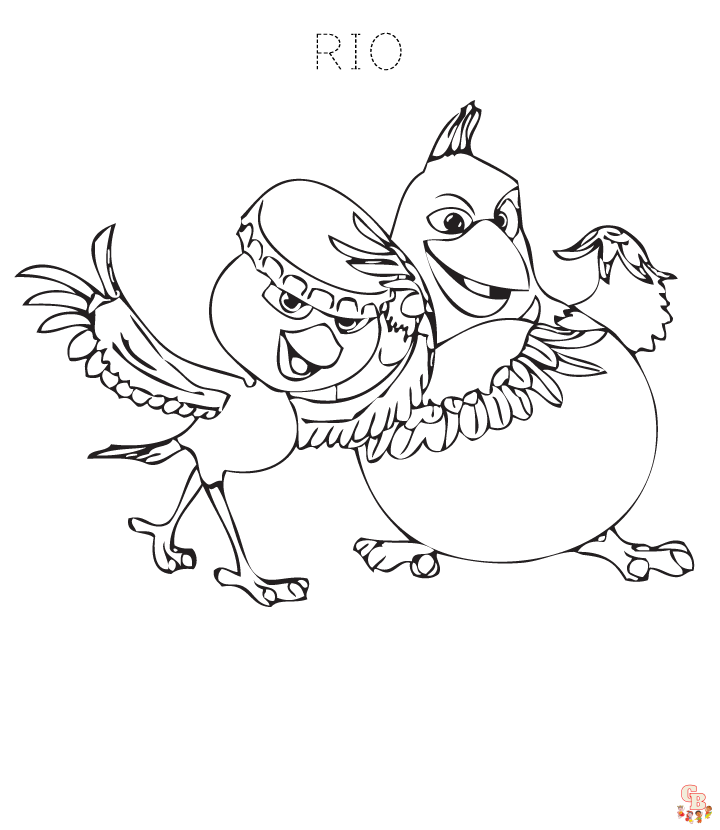 Printable rio coloring pages free for kids and dults