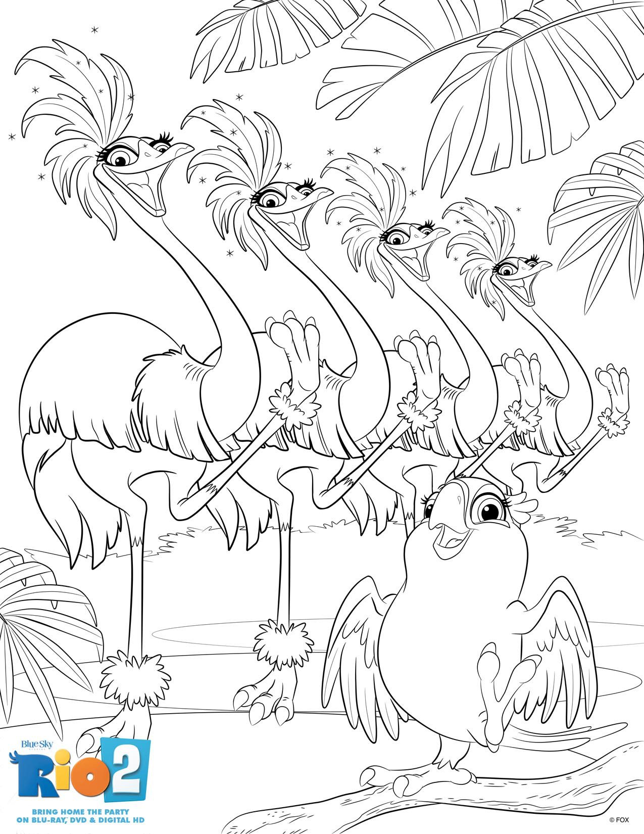 Rio coloring pages to download part