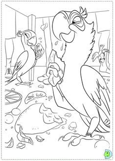 Rio coloring page