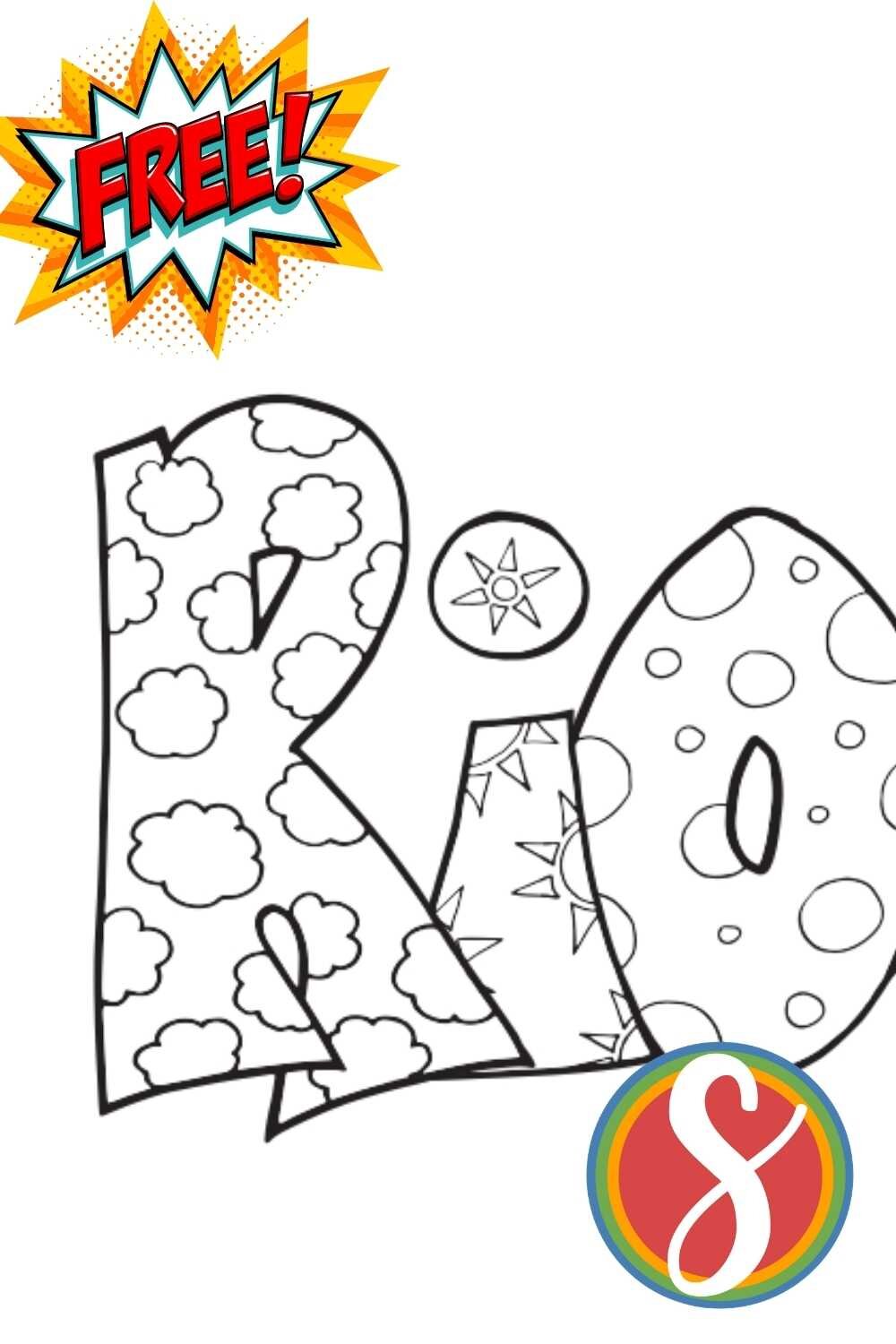 Free rio coloring page â stevie doodles