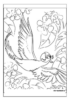 Unlock your imagination blu and nigel coloring pages printable rio coloring