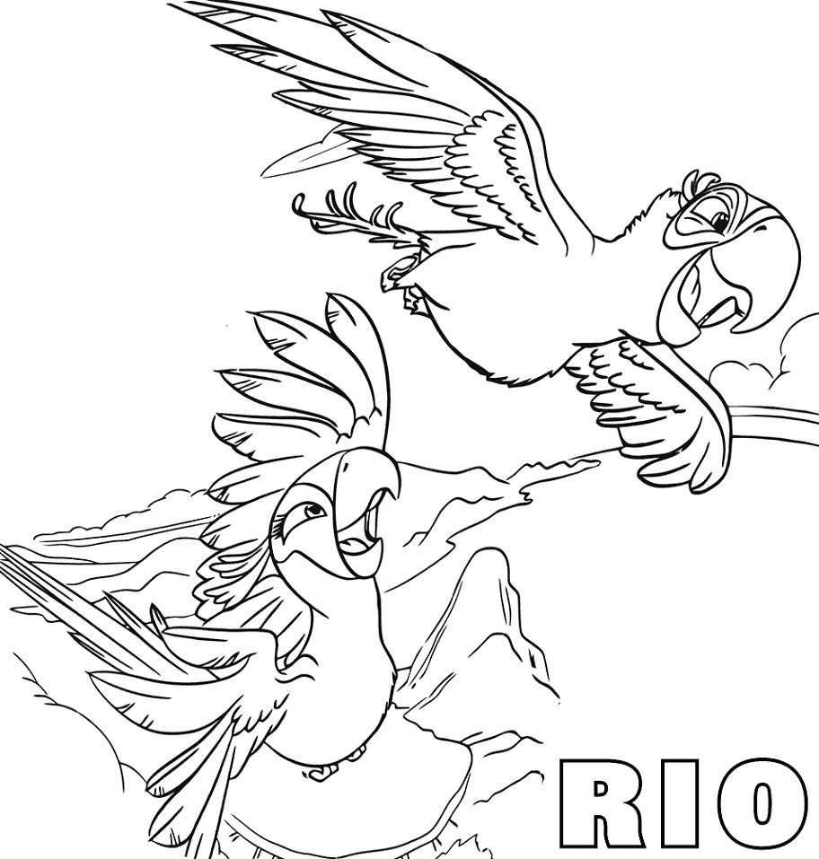 Rio coloring pages printable for free download