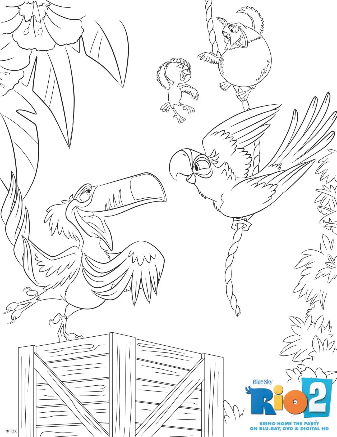 Rio coloring pages to download part