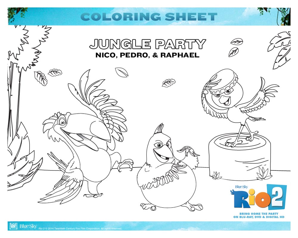 Rio coloring fun giveaway