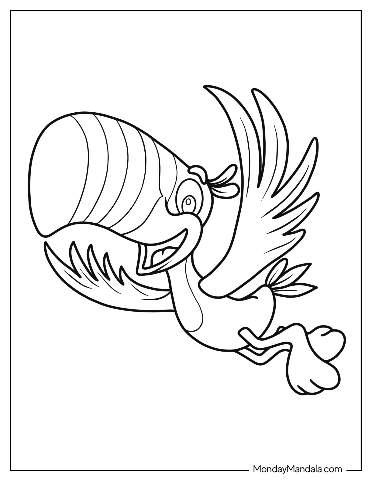 Toucan coloring pages free pdf printables