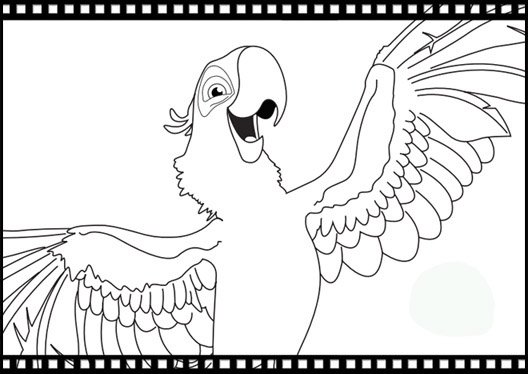 Animals coloring pages rio bird the movie coloring pages picture idea to kids