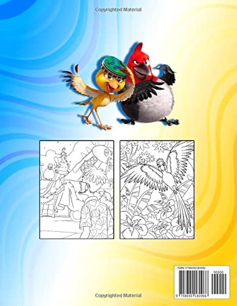 Rio coloring book coloring pages exclusive artistic illustrations for fans of all ages jessia mcdermott books