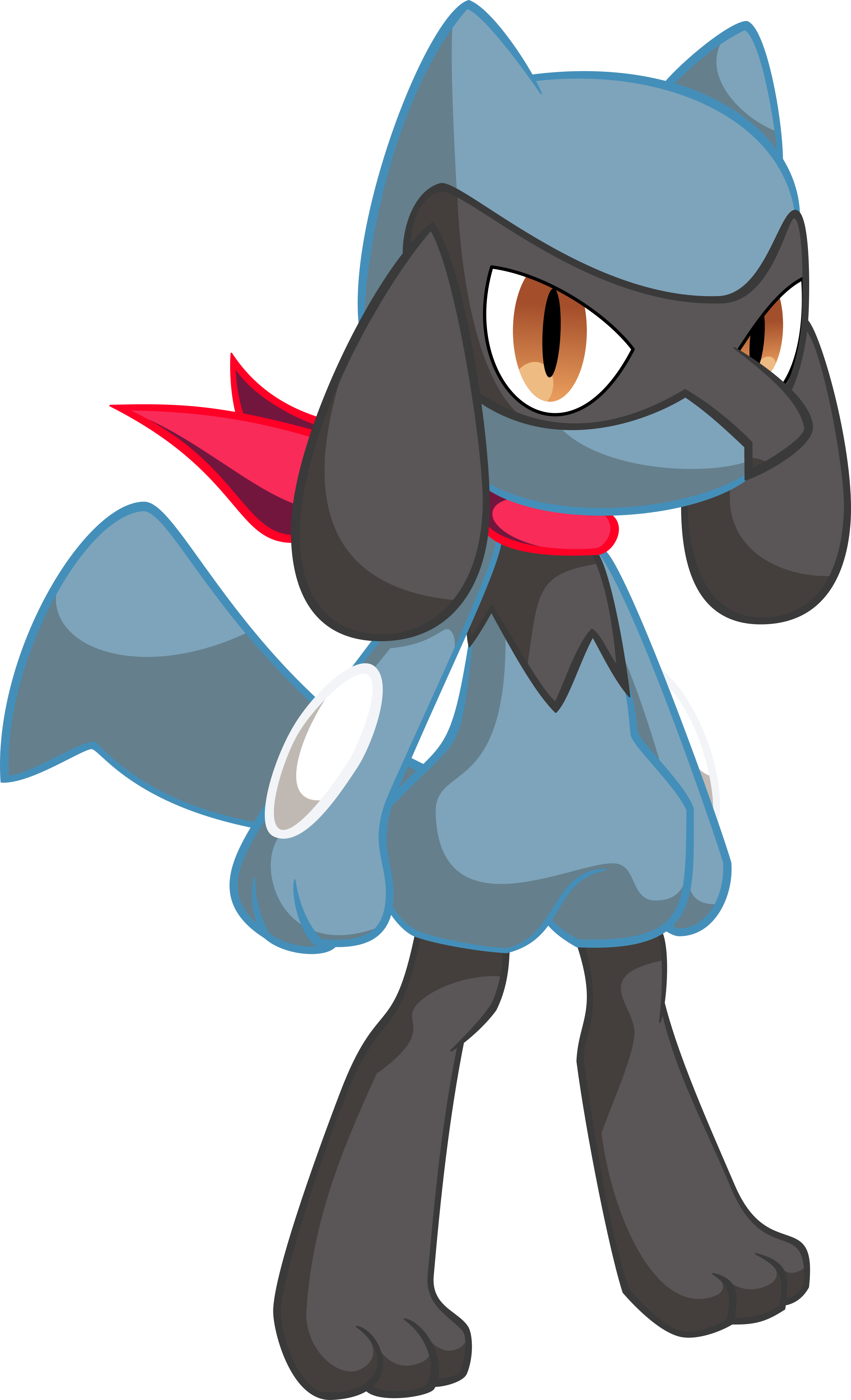 Free riolu coloring page