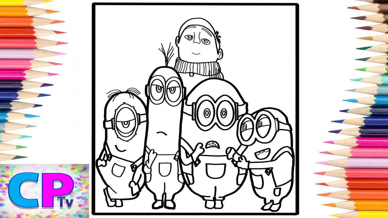 Inions the rise of gru coloring pagesinionsleateq