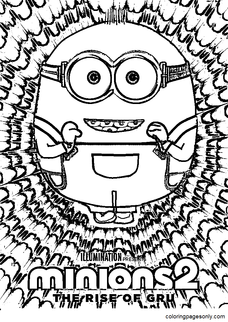 Minions the rise of gru coloring pages printable for free download