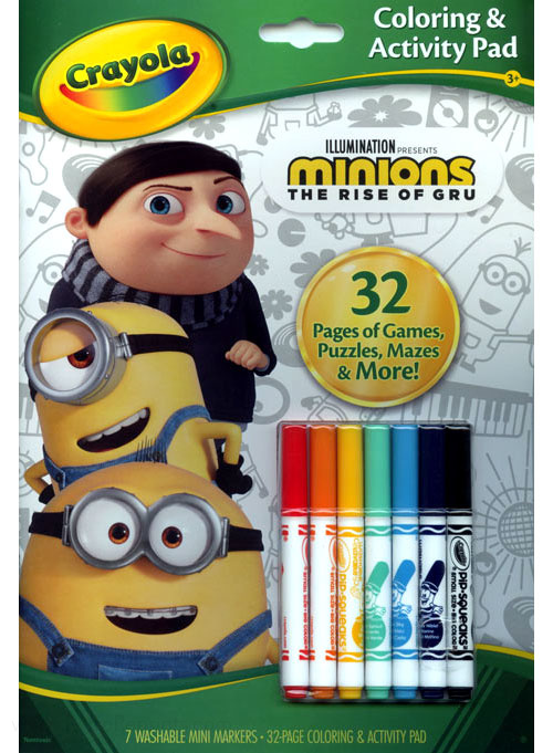 Minions the rise of gru coloring book coloring books at retro reprints