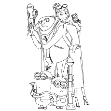 Top despicable me coloring pages for your naughty kids
