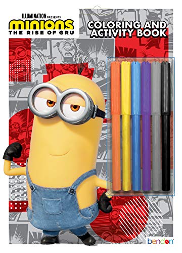 Minions the rise of gru page loring and activity book with markers