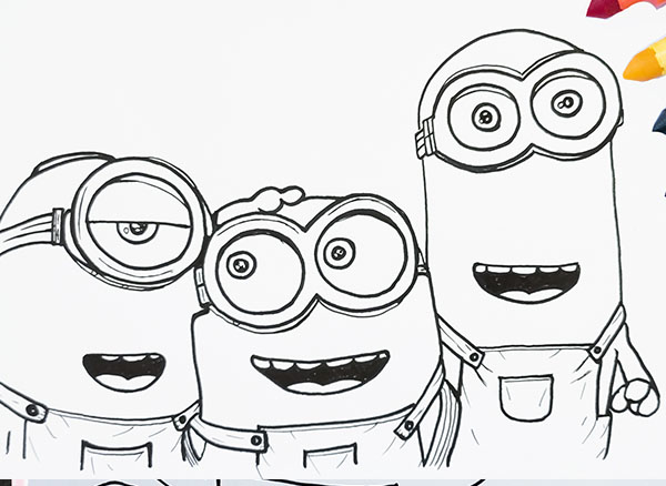 Minions the rise of gru coloring pages