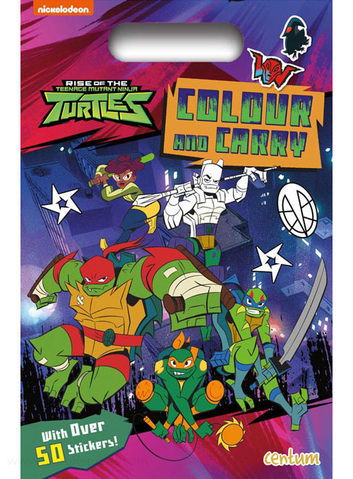 Rise of the teenage mutant ninja turtles color and carry coloring books at retro reprints