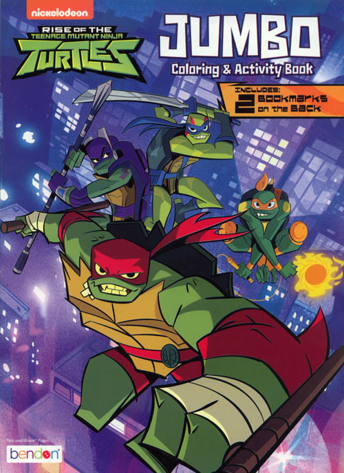 Rise of the teenage mutant ninja turtles coloring and activity book coloring books at retro reprints