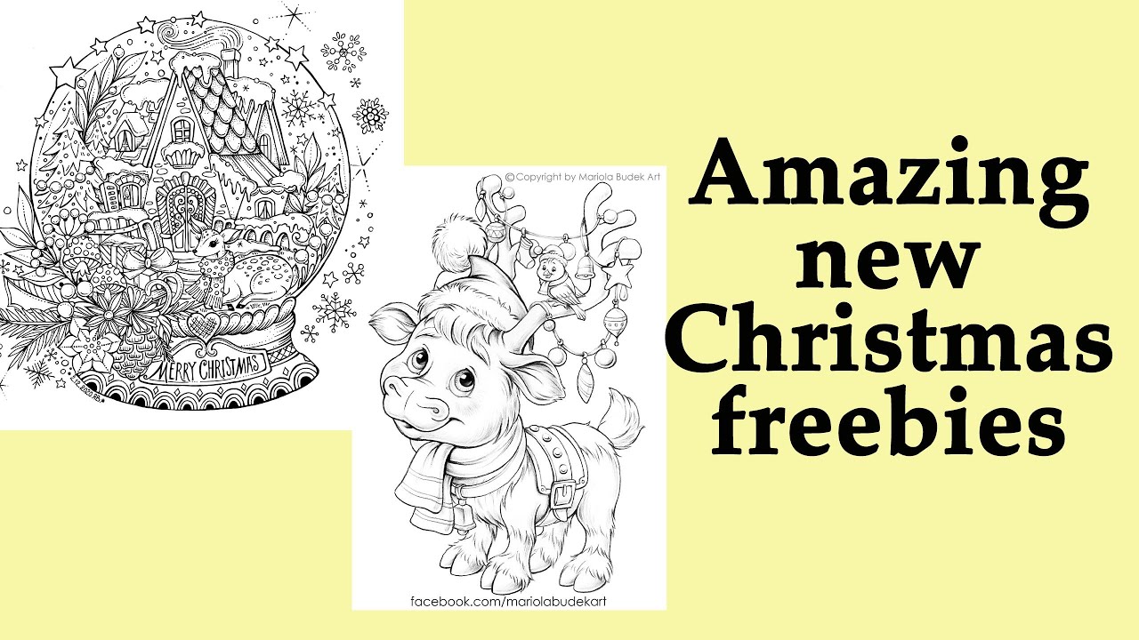 Amazing new christmas freebies for coloring